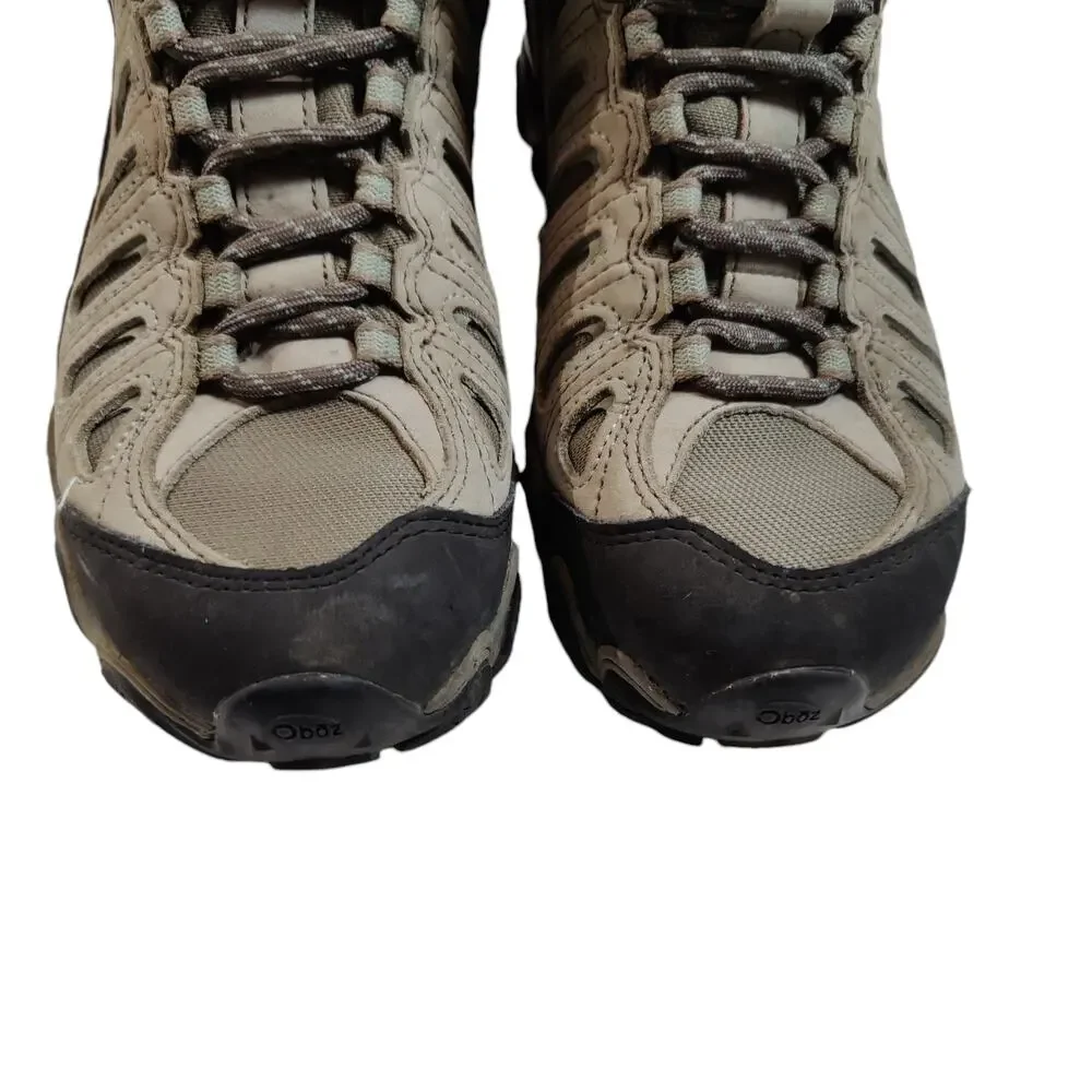 Oboz Womens Sz 7 Sawtooth Mid B-Dry Insulated Waterproof Leather Hiking Boots